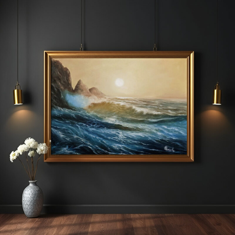 Sunny Surfing Ocean Waves