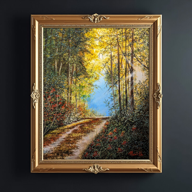 Sunlit Forest Path